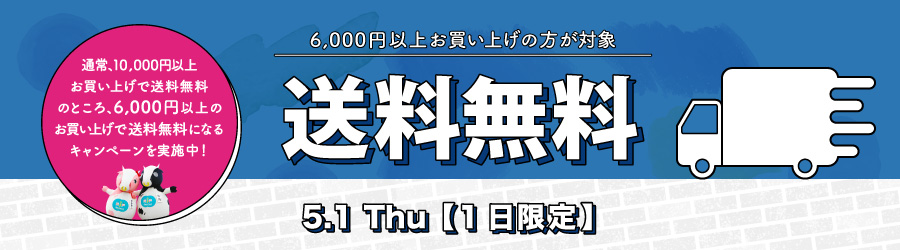 購入金額6000円以上で送料無料